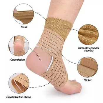 1 пара для мужчин и женщин, подтяжки для поддержки лодыжки с застежкой-лентой, супер мягкие, высокоэластичные, дышащие подтяжки-стабилизаторы для лодыжки
