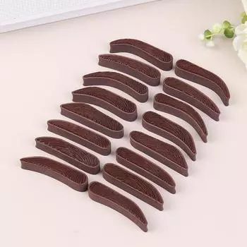 1 пара для начинающих, отработка линий бровей, трафарет для бровей, линейка, позиционирующий штамп, инструмент для начинающих, набор для ленивых татуировок бровей