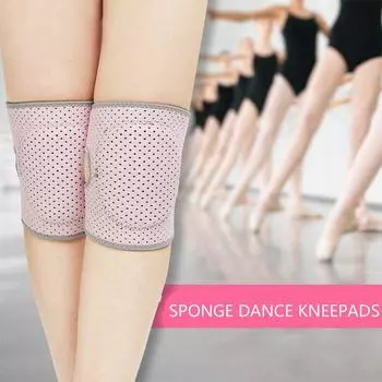 1 пара для женщин и детей наколенники для танцев, йоги, тенниса, поддержка колена, спортивный тренажерный зал, наколенники, детские тренировки, мягкая губка, защита колена S розовый