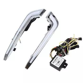 1 пара дневных ходовых огней, противотуманная фара для Cadillac XTS 2013-2017, белый + желтый