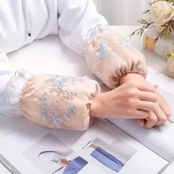 1 пара дышащего полиэстера, прочный с кружевом, защита от деформации, защита на рукавах, защита на рукавах