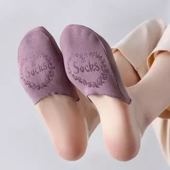 1 пара дышащих нескользящих носков-лодочек с низким вырезом, тонкие эластичные крутые прозрачные полулодочки с подтяжками белый