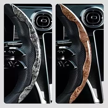 1 пара дышащих подушек на руль, износостойкие практичные автомобильные чехлы на руль бежевый