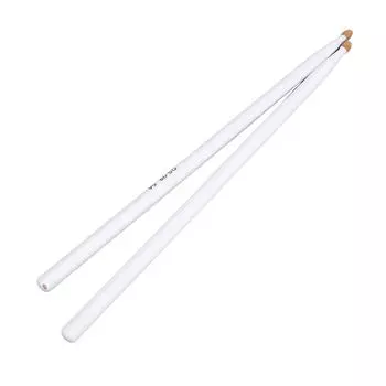 1 пара джазовых барабанных палочек из клена для практики, сменные барабанные палочки, аксессуары для инструментов для взрослых белый