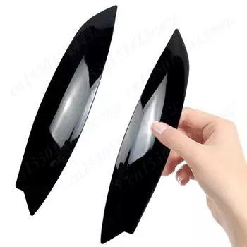 1 пара фар, бровей, век, декоративная отделка, глянцевый черный/углеродное волокно для Volkswagen Golf MK5 GTI R 2005-2007