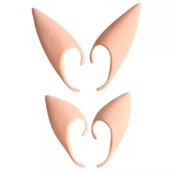 1 пара фейских ангельских ушей эльфа на Хэллоуин, аксессуары для костюмированной вечеринки, реквизит для детских игрушек 4*10cm
