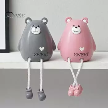 1 пара фигурок животных из смолы, настольный декор, статуэтки животных с длинными ногами, мультяшные авокадо, украшения для балкона, гостиной, офиса Deer