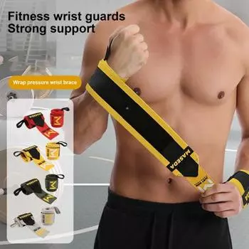 1 пара фитнес-браслетов, регулируемый эластичный браслет с ремешком для большого пальца, дышащий чёрный/зелёный