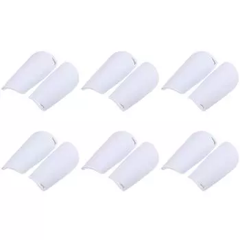 1 пара футбольных леггинсов, противоскользящие детские щитки для голени (белый) Делавэр