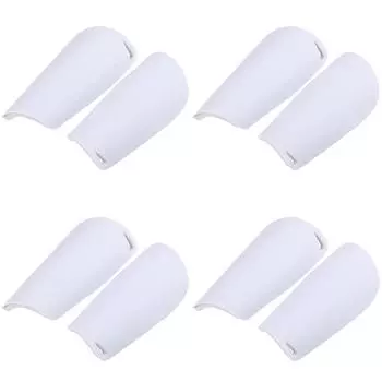 1 пара футбольных леггинсов, противоскользящие детские щитки для голени (белый)