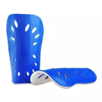 1 пара футбольных накладок на голень, пластиковые футбольные щитки, защита ног для детей и взрослых Adult синий