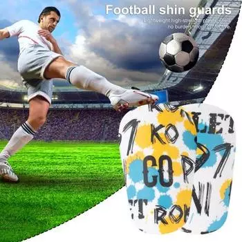 1 пара футбольных накладок на голени, мини-защитные щитки, легкие защитные приспособления для ног для мальчиков и девочек, амортизирующие средства из ЭВА, тренировочное пособие для футбола S