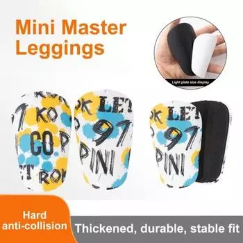 1 пара футбольных накладок на голени, мини-защитные щитки, легкие защитные приспособления для ног для мальчиков и девочек, амортизирующие средства из ЭВА, тренировочное пособие для футбола S