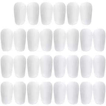 1 пара футбольных щитков для голени для молодежи и взрослых (Белый 10x6см)