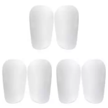 1 пара футбольных щитков для голени для молодежи и взрослых (Белый 8x5см)