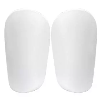 1 пара футбольных щитков для голени для молодежи и взрослых (Белый 8x5см)