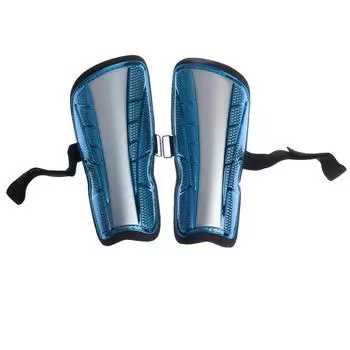 1 пара футбольных щитков для голени, спортивная защита ног для подростков и взрослых - синие синий