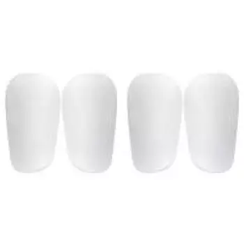 1 пара футбольных щитков для голени для молодежи и взрослых (Белый 8x5см)