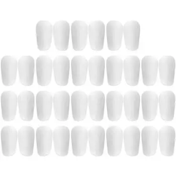 1 пара футбольных щитков для голени для молодежи и взрослых (Белый 10x6см)