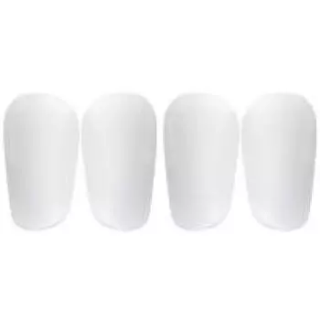 1 пара футбольных щитков для голени для молодежи и взрослых (Белый 10x6см)