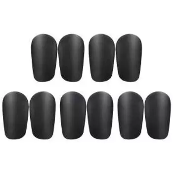 1 пара футбольных щитков для голени для молодежи и взрослых (Черный 8x5см)