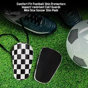 1 пара футбольных щитков для защиты ног от спорта на открытом воздухе, легкая набивка из вспененного ЭВА, щитки для тренировок по футболу для подростков черный белый