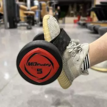 1 пара гантелей, ремни для голеностопного сустава, тренажер для большеберцовой мышцы, ремень для разгибания ног, силовые тренировки нижней части тела, тренировки ягодиц чёрный