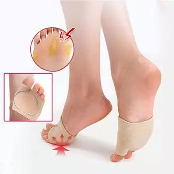 1 пара гелевых плюсневых подушечек для облегчения боли при невроме, амортизирующий рукав для передней части стопы со встроенными гелевыми подушечками, гелевые стельки для облегчения мозолей при метатарзалгии XL чёрный