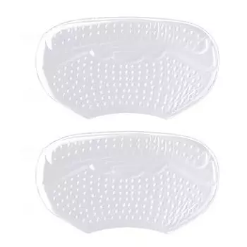 1 пара гелевых подпяточников самоклеящихся противоскользящих для облегчения боли в ногах, предотвращения мозолей, для свободной обуви, подушечки для фиксации высоких каблуков, подкладки-вставки, обувные аксессуары