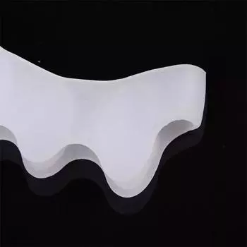 1 пара гелевых разделителей пальцев ног, ортопедические носилки, выравнивают правильно перекрывающиеся пальцы ног