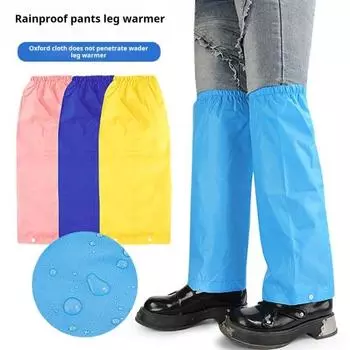 1 пара гетр для улицы водонепроницаемые ветрозащитные на кнопках эластичные мужские и женские походные 2XL розовый