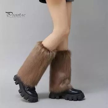 1 пара гетр из искусственного меха для женщин и девочек, плюшевые мягкие манжеты на рукава, пушистые меховые рукава для зимнего тепла 15cm белый