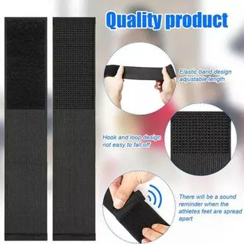 1 пара гимнастических липких носков, тренажер для акробатики, помощь для начинающих, черлидинг, танцевальная практика, повязка для ног, задняя пружина, тренировочный ремешок на щиколотку чёрный