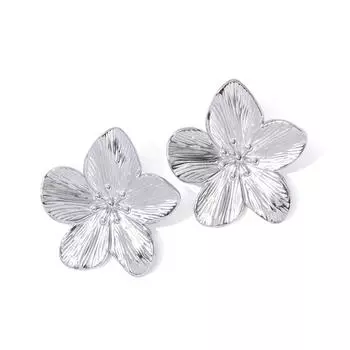 1 пара гипоаллергенных винтажных преувеличенных сережек-гвоздиков с цветами для женщин и девочек, элегантные изысканные серьги, аксессуары as the picture