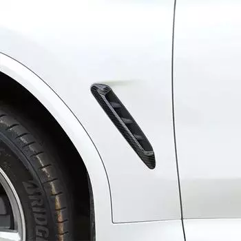1 пара глянцевых черных ABS боковых воздухозаборников для BMW X3 G01 X4 G02 2018-2024 2024 Авто Боковая отделка Наклейки Декоративные