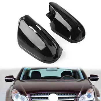 1 пара глянцевых черных автомобильных зеркал заднего вида для Mercedes Benz E-Coupe CLS CLC SL SLK