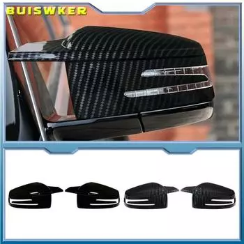 1 пара глянцевых черных накладок на зеркало заднего вида для Mercedes Benz W176 W246 W212 W204 C117 X156 X204 W221 C218