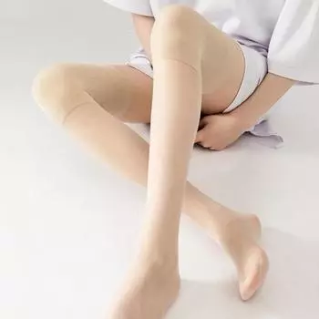 1 пара гольфов, тонкие прозрачные гольфы с защитой от крючков, противоскользящие, высокая эластичность, защита колена, дышащие, терморежущиеся
