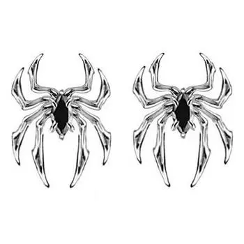 1 пара готических ретро-сережек из циркония в стиле «старый паук», черные серьги из циркония в подарок 1Pair