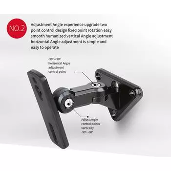 1 пара GU15 новый универсальный 304 нержавеющая сталь сплав звуковой динамик настенный кронштейн крепление аудио стойка звуковая коробка стойка