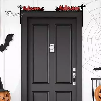 1 пара Хэллоуина, украшение на дверь, жуткая летучая мышь, паутина, уникальный внутренний и наружный знак на дверь, для дома, Хэллоуин B
