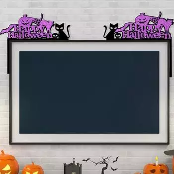 1 пара Хэллоуина, украшение на дверь, жуткая летучая мышь, паутина, уникальный внутренний и наружный знак на дверь, для дома, Хэллоуин