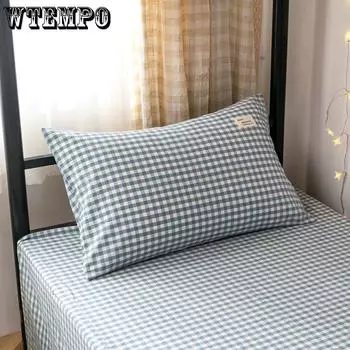 1 пара хлопковых наволочек, пара хлопковых наволочек размером 48*74 см, домашние наволочки для спальни, общежития 48*74CM