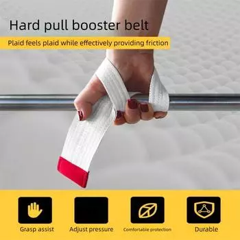 1 пара хлопковых ремней для поднятия тяжестей, нескользящие ремни для становой тяги, фитнес-бинты для запястий, наращивание мышечной массы бежевый