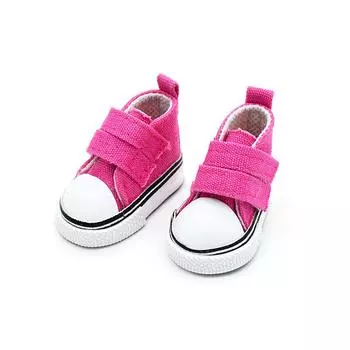 1 пара холщовых кукольных туфель, однотонные 5 см, кукольные туфли с клейкой лентой для кукол ростом 20 см, игрушка в подарок 5*2.7*3cm розы красного