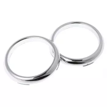 1 пара хромированной передней противотуманной фары из АБС-пластика, накладка на крышку лампы