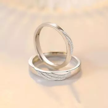 1 пара хрустальных крыльев ангела, медное покрытие, платина, изменяемого размера, кольца для пар, перекрытие, открытие, ювелирные изделия на пальце, оптовая продажа, бесплатная доставка Adjustable ring