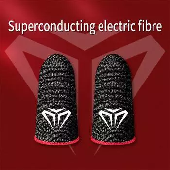 1 пара игровых рукавов для пальцев, дышащие кончики пальцев для мобильных игр PUBG, сенсорный экран, напальчники, чехол, чувствительный мобильный сенсорный рукав для пальцев фиолетовый