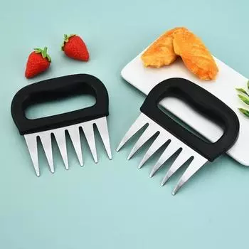 1 пара измельчителей мяса из нержавеющей стали с 7 зубьями, кухонные принадлежности для измельчения продуктов