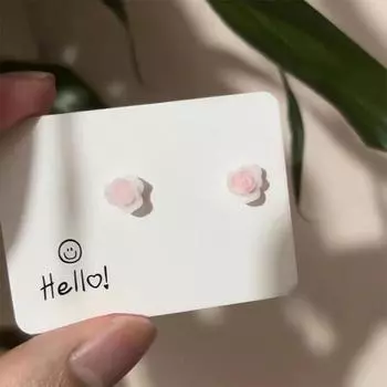 1 пара изысканных крошечных темпераментных цветочных сережек, эффектные серьги в подарок 1 Pair